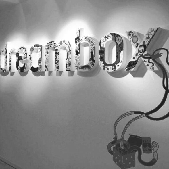 Branded letters Installation with Illustrations for Office Space